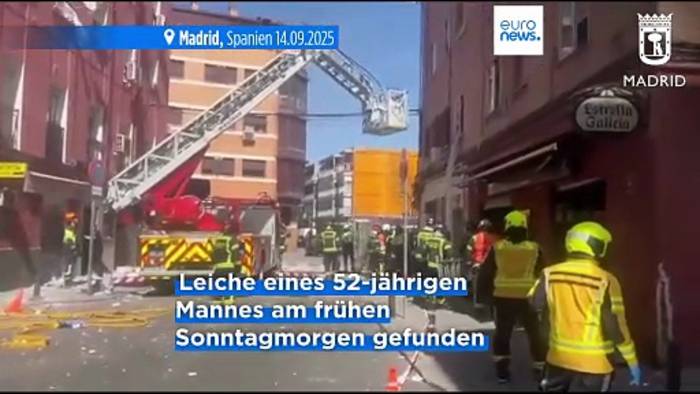 News video: Nach Explosion in Madrid: Ein Toter in den Trümmern gefunden, Dutzende verletzt