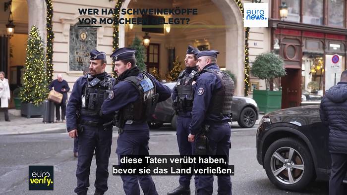 News video: Steckt Russland dahinter? Schweineköpfe wurden vor Moscheen in Paris gelegt