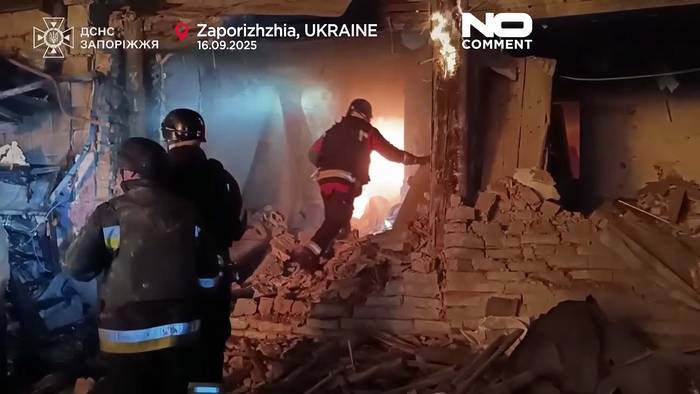 Video: Einer getötet und 13 verletzt bei russischem Angriff auf Saporischschja