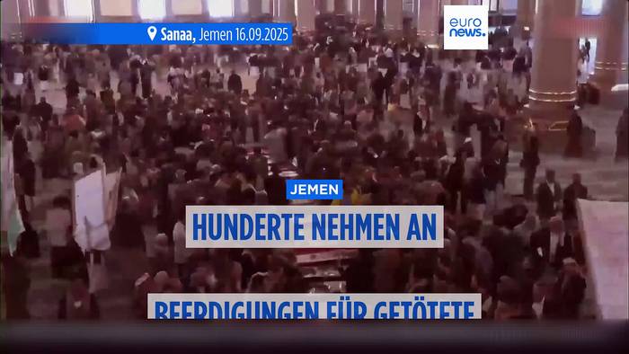 Video: Hunderte Menschen bei Beerdigungen von getöteten Journalisten in Sanaa