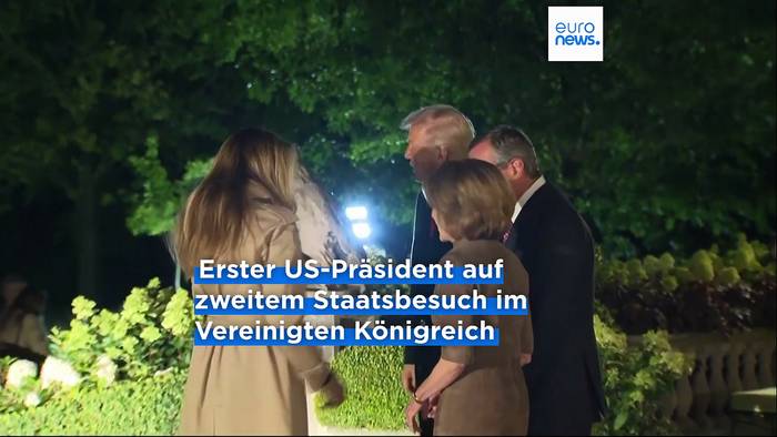 Video: Königlicher Prunk, Diplomatie und Proteste: Trumps zweiter Staatsbesuch in Großbritannien