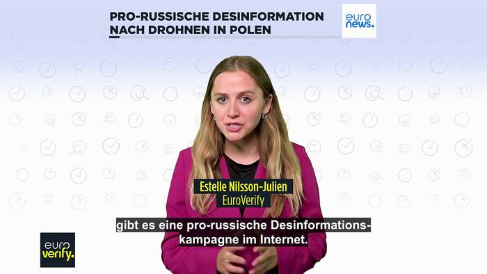 News video: Pro-russische Desinformation verbreitet Narrativ über Drohnenangriff in Polen