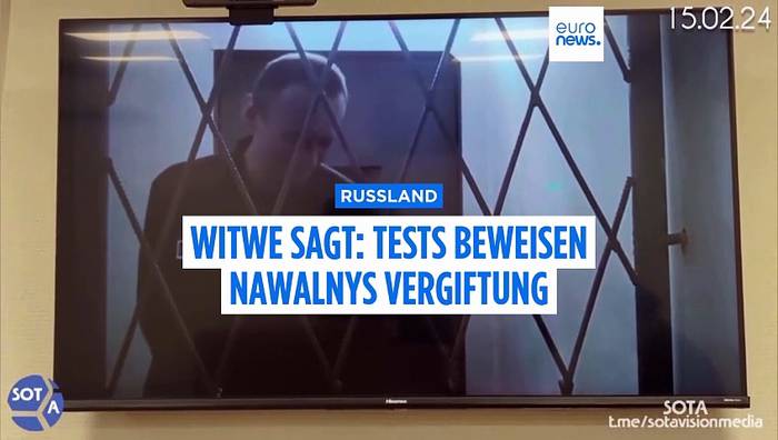 News video: Witwe sagt: Labortests zeigen, dass Kreml-Gegner Alexej Nawalny im russischen Gefängnis vergiftet wurde