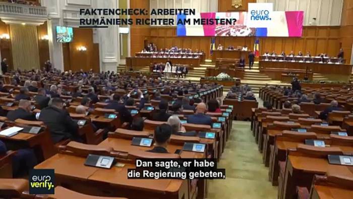 News video: Arbeiten Richter in Rumänien am meisten in Europa?