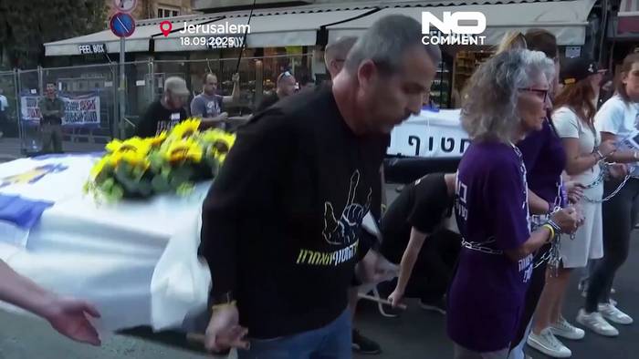 News video: Protestierende in Jerusalem fordern Ende der Offensive in Gaza