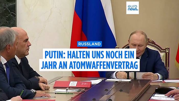Video: Putin: Russland will Atomwaffengrenzen mit den USA noch ein Jahr lang einhalten