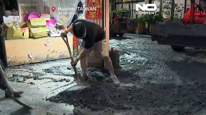 News video: Rettungsarbeiten in Taiwan nach Überschwemmungen durch Taifun Ragasa gehen weiter