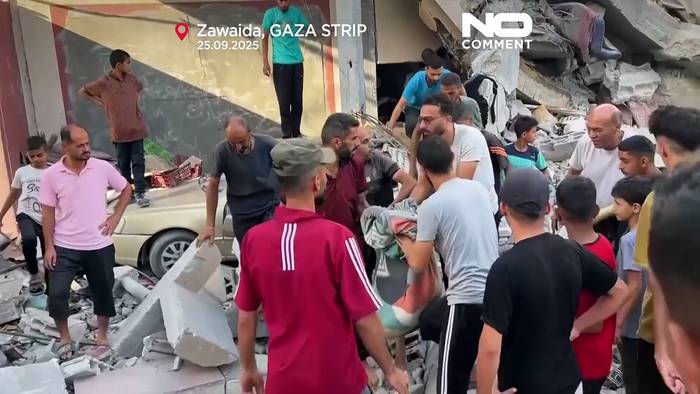 News video: Siebzehn Tote bei israelischen Luftangriffen auf Gaza, Druck für Waffenstillstand wächst