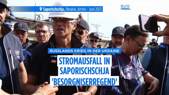 News video: Stromausfall an AKW Saporischschja 