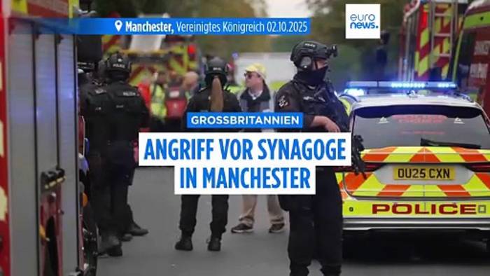 News video: Mindestens zwei Tote nach Messerangriff vor Synagoge in Manchester
