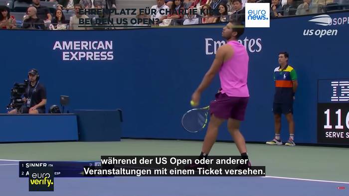 News video: US Open: Hat Carlos Alcaraz Charlie Kirk einen leeren Sitz gewidmet?