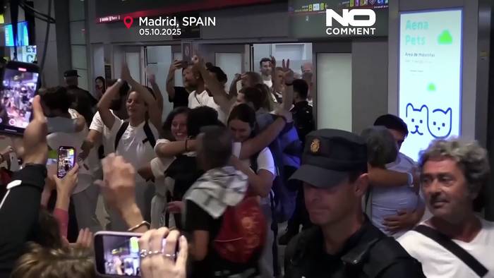 News video: Spanische Aktivisten zurück nach Israels Abfang von Gaza-Hilfsflottille