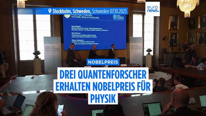 News video: Der Nobelpreis für Physik geht an drei Quantenforscher