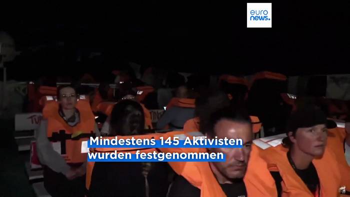 Video: Israelisches Militär stoppt neue Hilfsflotte auf dem Weg nach Gaza