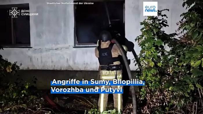 News video: Ukrainisches Wärmekraftwerk bei russischem Angriff beschädigt