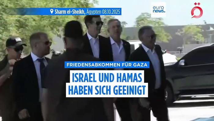 News video: Trump verkündet Einigung bei Gaza-Deal: Geiseln sollen 