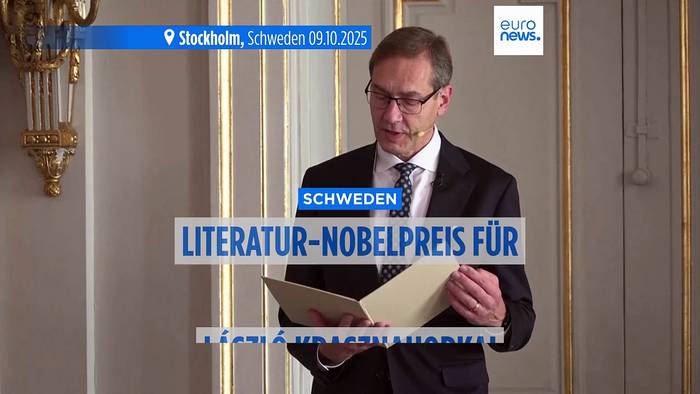 News video: Ungarischer Autor László Krasznahorkai erhält Literatur-Nobelpreis