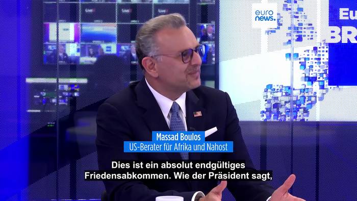 News video: Gaza-Abkommen schafft Frieden in Nahost, sagt hochrangiger Trump-Berater Massad Boulos