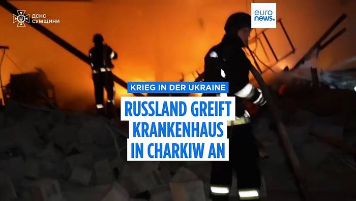 News video: Krankenhaus getroffen: Russland greift Charkiw mit Gleitbomben und Drohnen an