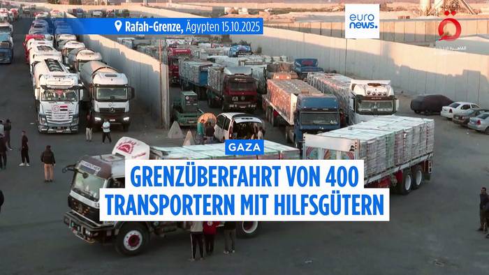 News video: Hält sich die Hamas nicht an den Deal? Weniger Hilfsgüter für Gaza