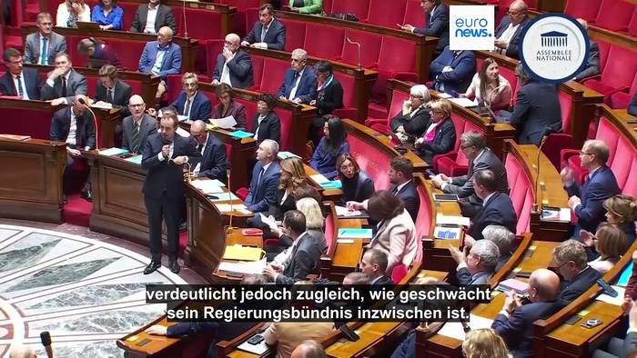 Video: Französischer Premierminister Lecornu übersteht zwei Misstrauensvoten