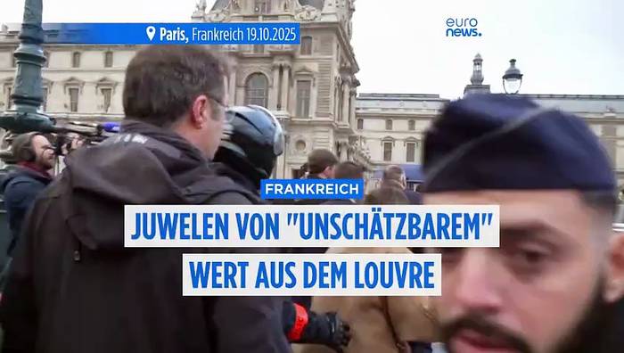 News video: Spektakulärer 7 Minuten Raubüberfall in Paris am Sonntagmorgen: Louvre bleibt vorerst geschlossen