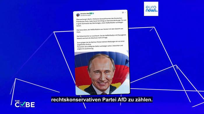 News video: Putin-Heißluftballon in Berlin?