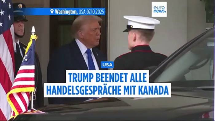 News video: Trump beendet Handelsgespräche mit Kanada