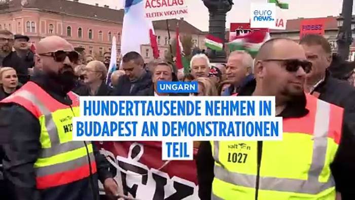 News video: Orbán gegen Magyar: Hunderttausende demonstrieren in Budapest
