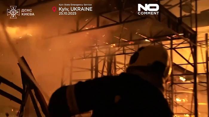 Video: Nächtlicher Drohnenangriff in Kyjiw fordert drei Tote