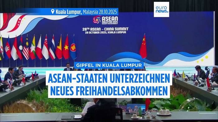 News video: China statt USA: Peking unterzeichnet erweitertes Freihandelsabkommen