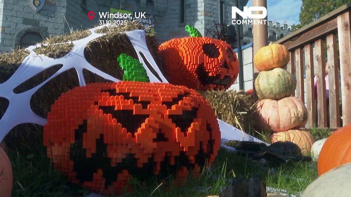 News video: Lego-Kürbisse bringen Halloween-Zauber nach Legoland Windsor