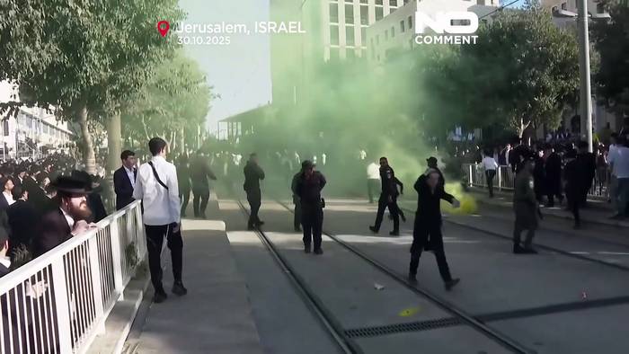Video: Zehntausende Ultraorthodoxe protestieren in Jerusalem gegen Israels Einberufungspläne