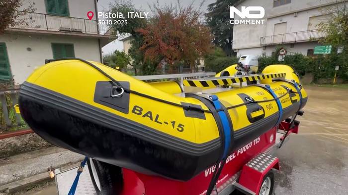 News video: Starkregen setzt mehrere Teile der Toskana unter Wasser