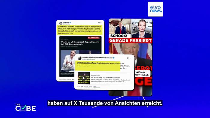 News video: Hat Trump Alice Weidel von der AfD ins Weiße Haus eingeladen?