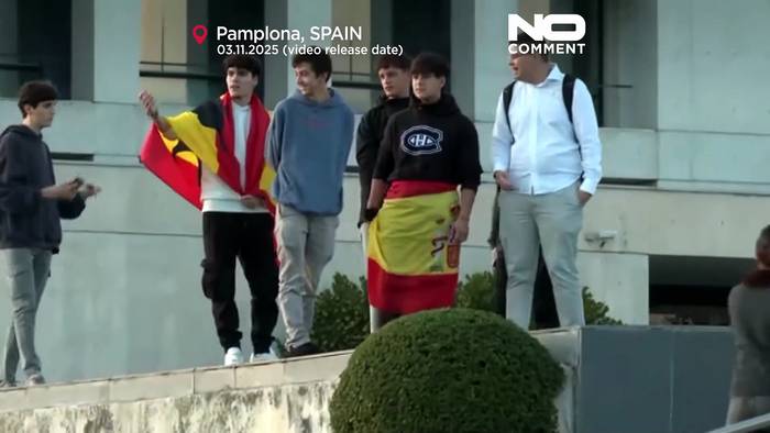 News video: Zusammenstöße zwischen Polizei und Protestierenden bei rechtsextremer Veranstaltung in Pamplona