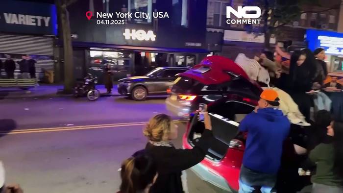 News video: New York jubelt nach dem Sieg von Zohran Mamdani