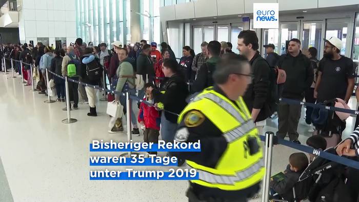 News video: Längster Shutdown aller Zeiten in den USA, doch Trump will nicht einlenken