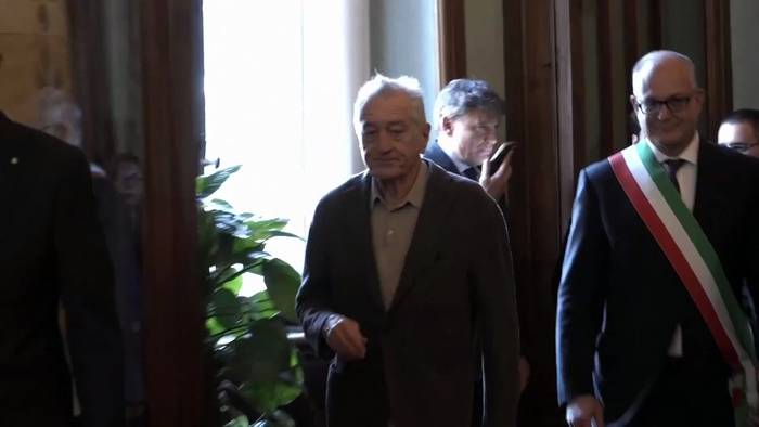News video: Rom zeichnet Robert De Niro mit der Kapitolinischen Wölfin aus