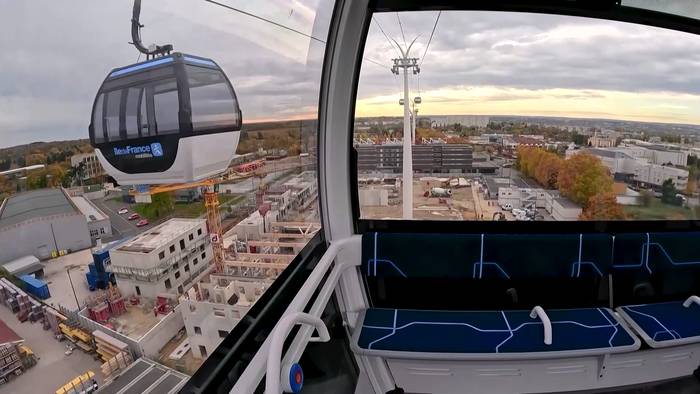 News video: Frankreichs erste städtische Seilbahn im Großraum Paris startet bald