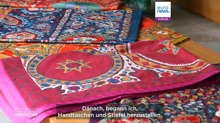 Video: Treffen Sie Usbekistansinternational anerkannte Meisterin der traditionellen Stickerei