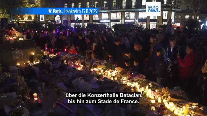 News video: Ein Jahrzehnt danach: Paris gedenkt der Terroranschläge
