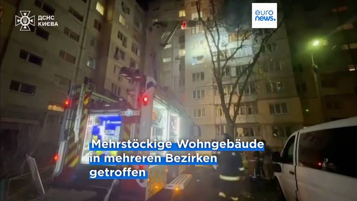 News video: Tote und Dutzende Verletzte: Russische Drohnen und Raketen gehen auf Kyjiw nieder