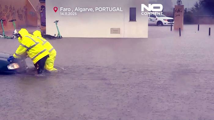 News video: Sturm Claudia peitscht Europa: heftige Winde, europaweite Störungen