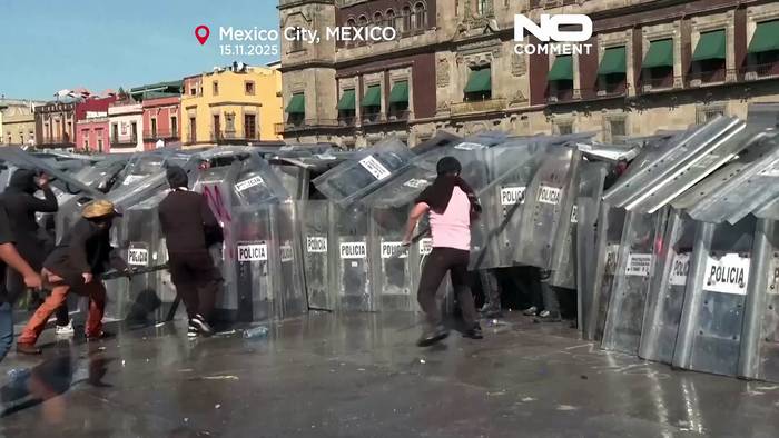 News video: Krawalle bei Generation-Z-Protest gegen Präsidentin Sheinbaum in Mexiko-Stadt