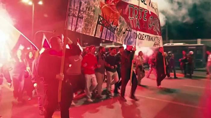 News video: Über 10.000 demonstrieren in Athen zum Jahrestag des Studentenaufstands von 1973