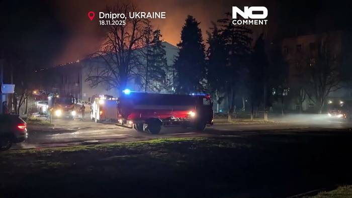 News video: Russischer Drohnenangriff auf Dnipro verletzt Menschen und beschädigt Gebäude