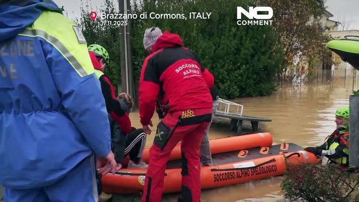News video: Schwere Überschwemmungen und Erdrutsch in Norditalien: Tote und Evakuierungen