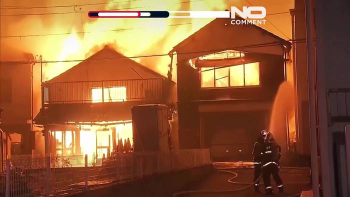 News video: Brand in Japan zerstört 170 Häuser und löst Massenevakuierungen aus