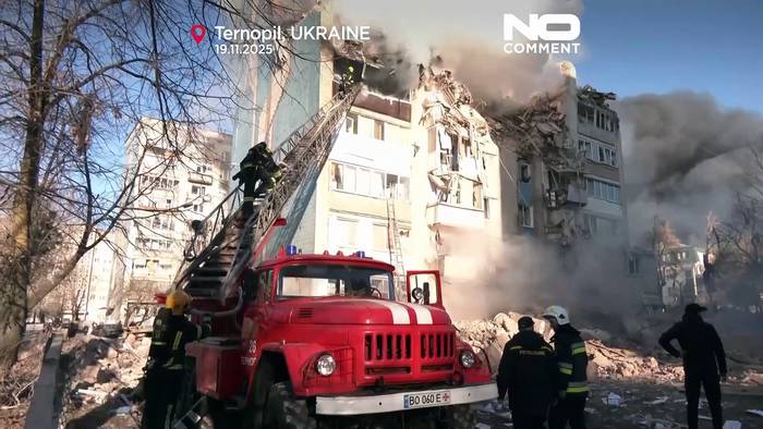 News video: Russische Drohnenangriffe treffen die Westukraine: mindestens 25 Tote